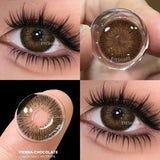 1 Pair Color Contact Lenses for Eyes Color Eye Lens Brown Eye Lenses  Gray Pupils Lens Yearly Black Contacts