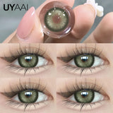 Wild Color Payoff Color Contacts Lenses Unique Multi-Tonal Radiating Design for Mesmerizing Eyes, Brown/Green/Gray,