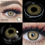 Popxstar  Natural Colored Contacts Lenses Brown 2pcs Contacts Beautful Pupils Color Contacts Yearly Makeup Cosmetic Contact Lens