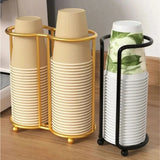 Popxstar  Cup Storage Holder Luxury Disposable Cup Support Frame Household Kitchen Paper Cup Holder Tea Cups Dispenser Kitchen Gadget
