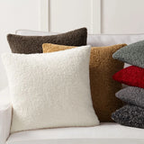 Popxstar Plush Cushion Cover Cozy Faux Fur Teddy Pillow Cover For Sofa Living Room 18x18 Decorative Pillows Nordic Home Decor Pillowcase