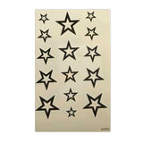 Popxstar Cute Water Transfer Hollow Star Waterproof Temporary Tattoo Sticker Sexy Product