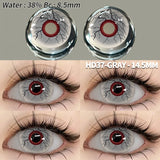 Popxstar Colored Contact Lenses 2pcs Colorful Contact Lenses Anime Cosplay Contact Eye Lenses Halloween Beauty Makeup Color Lens
