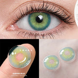 Popxstar  2pcs/Pair Color Contact Lenses Eyes nature Lenses for Eyes Blue Lenses with care lense Yearly Cosmetics Russian warehouse