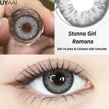 Popxstar New 1pair Colored Contact Lenses for Eyes Blue Natural Look Brown Eye Lenses Cosmetic Beauty Pupils