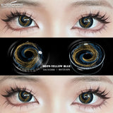 Cosplay Color Contact Lenses for Eyes Anime Eye Lens Black Lenses White Contact Lenses Cosmetic Color Lens Eyes 1Pair