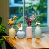 Popxstar  Modern Ceramic Vases Home Decor Dry Wet Flower Bottle Macaron Vases Desktop Ornament No Flower Livingroom Decor Accessories