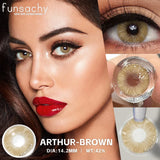 1 Pair Gray Color Contact Lenses for Eyes Brown Beautiful Pupils Natural Softlens Yearly Cosmetics High Quality Lens