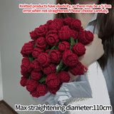 Popxstar  Rose Flower Bouquet Blanket Finished Bouquet Blanket Handmade Bouquet Nap Blanket Sofa Cover Valentine's Day Gift Manta de rosas