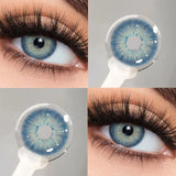 1 Pair Fashion Natural Colored Contacts Lenses for Eyes Brown Beautiful Pupils Cosmetic Green Contacts Blue Myopia Lenses
