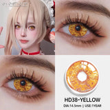 Popxstar  1pair/2pcs Colored Contact Lenses for Eyes Pink Contacts Purple Lenses Cosplay Contact Lenses Yearly Fashion Eye Lenses