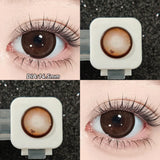 Popxstar  2pcs Blue Bow Brown Bow Contact Lenses For Makeup Eyes Naturl Eye Color Lenses Beauty Cosmetics Pupils Gray Brown Lenses