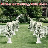 Popxstar spring decorating ideas for the home 1PC Artificial Flowers Long Vine Rose Home Wedding Outdoor garden yard Arch Decorations Christmas Celebration photography party