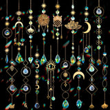 Popxstar  16 pcs Crystal Suncatcher, Colorful Suncatchers Sun Catchers Indoor Window Hanging Ornaments for Home Garden Ceiling Christmas