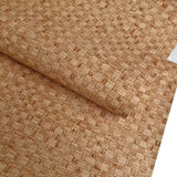 Popxstar Chinese Style Bamboo Mat Pattern Self-adhesive Wallpaper Retro Style Restaurant and Study Imitation Bamboo Woven PVC Wallpaper