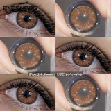 1Pair Soft Colored Contact Lenses for Eyes Fashion Blue Lenses Gray Beauty Makeup Lenses Brown Contacts Blue Eye Lenses