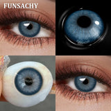 Popxstar  1 Pair Dark Brown Color Contact Lenses for Eyes New Natural Black Lens 14.5mm Big Diameter Eye Contacts Cosmetic Yearly