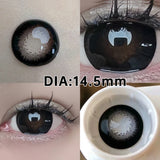 Popxstar 2pcs/Pair Contact Lenses Fast Shipping Big Black Lenses for Eyes Beauty Pupils Comestic Eye Color Lens 14.5mm/14.2mm