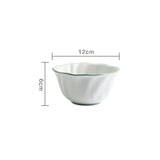 Popxstar  Sesame Glazed Lace Ceramic Plate Nordic Modern Relief Craft Dinner Set Plate and Dishes Fruit Salad Bowl Afternoon Tea Tableware