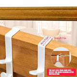 Popxstar 1pcs Bedroom Door Hanger Clothes Hanging Rack Over The Door Plastic Home Storage Organization Hooks, Purse Holder For Bags Rails
