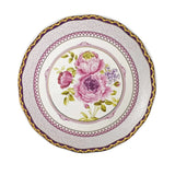 Popxstar  Ceramic Plate Household 8 Inch Flat Plate French Vintage Western Dish Flower Floret Porcelain China Tableware Baking