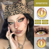 Popxstar Cosplay Color Contact Lenses for Eyes 1Pair Halloween Lenses Blue Eye Contacts Black Lenses Yearly Anime White Eye Lens