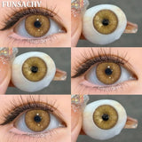 Popxstar  1 Pair Colorcon Eye Contact Lenses Natural Brown Gray Pupils for Eyes Cosmetics Yearly Blue Color Lens Green Softlens