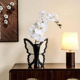 Popxstar  3D Resin Butterfly Vase Retro Style Table Decoration & Accessories Floral Arrangement Display Bottle Living Room Decor Gift