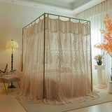 New Summer 2 Layers Mosquito Net for Home Decor with Bracket Princess Palace Bed Curtain Tent for Girls Room