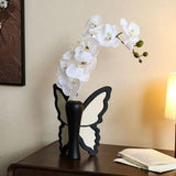Popxstar  3D Resin Butterfly Vase Retro Style Table Decoration & Accessories Floral Arrangement Display Bottle Living Room Decor Gift