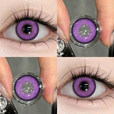 2PCS Halloween Contact Lenses Colored Pupils for Cosplay Effect Eye Contact Lenses with Degree 0~-8.00 Beauty Lens