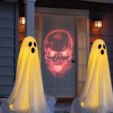 Popxstar Ghost Spooky Halloween Decor Battery Light Home Ghost Front Porch Yard Courtyard Standing Halloween Horror Decoration