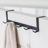 Popxstar Home Iron Door Behind 5 Hook, Metal Clothing And Hat Storage Rack, Suitable For Bathroom, Bedroom, Hanging Clothes, Hats, Coats