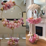 Popxstar 1/2set Round Balloon Stand Arch Balloons Wreath Ring For Wedding Decoration Baby Shower Birthday Party Christmas Ballon Garland