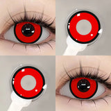 Popxstar  Anime Cosplay Colored Contact Lenses  Red Lens Blue Pupils Halloween MakeUp Beauty Women Cosplay Colorful Lenses