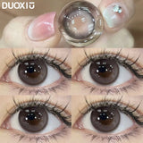 Popxstar  1Pair nature Contact Lenses Soft Lenses Brown Eye Diameter 14.5mm 14.2mm 14.0mm Beautiful pupils Black Lens Myopia Degree