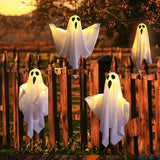 Popxstar Halloween Party LED Glow Ghost Home Indoor Outdoor Decoration Supplies 2024 Haunted House Bar Hanging Horror Props with Lights