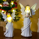Popxstar  1 Pc Angel Candle Sculpture Light (Batteries Not Included) Christmas, Thanksgiving, and Hanukkah Atmosphere Decor