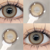 Popxstar 1 Pair Colorcon Korean Lenses Colored Contact Lenses with Degree Myopia Lenses Blue Eye Lenses Green Lenses Natural