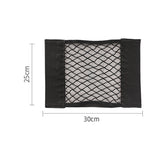 Popxstar  Elastic Storage Net Pocket Home Kitchen Cabinet Door Adhesive Sundries Bags Trunk Pocket with Nylon Fastener Tape Car Organizer