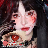 Cosplay Contact lenses Beauty Cosmetics Colored Contact Lenses Halloween Makeup Cosplay Red Lenses white Lenses Big Eyes
