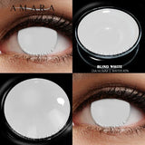 Cosplay Color Contact Lenses for Eyes Anime Eye Lens 1Pair White Black Lenses Contact Lenses Cosmetic Color Lens Eyes