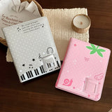 PU Leather Loose-Leaf Binder Cover A5 Size 3 Inch Photocard Album Shell Inner Pages Not Included Loose-Leaf Structure