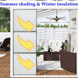 Popxstar Window Glass Shading Film Sun Shade Protector Pad Room Office Sunshine Room Insulation Film Anti UV Sunshade Aluminum Foil