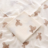 Popxstar 100X100cm Baby Receive Blanket for Newborn Cotton Muslin Swaddle Blanket Bedding Infant Bath Towel Baby Items Mother Kids