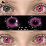 Popxstar  Cosplay Contact Lenses Makeup Colored Pupils Cosmetics Black Lenses Halloween Green Contact Lenses  White Pupils Red lens