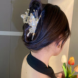 Popxstar Metal Butterfly Hair Clip For Women Latest Niche Design Grasp Folder Shark Clip Hair Accessories Female