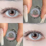 1Pair Contacts Lenses Green Aura Series Lenses Makeup Red Lenses Beauty Pupils Cosplay Fashion Korean Colorcon Lenses