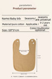 Popxstar Pure Cotton Gauze Baby Bib Soft Breathable U-Shaped Saliva Towel for Infants Comfortable And Airy Neck Cover for Babies