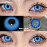 Popxstar 1pair/2pcs Colored Contact Lenses for Eyes Blue Contacts Purple Lenses Cosplay Contact Lenses Yearly Fashion Eye Lenses